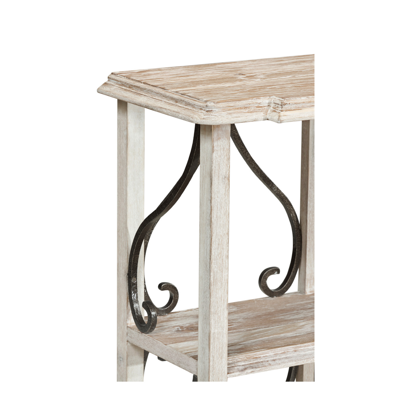 Two-Tier Étagère in Limed Acacia