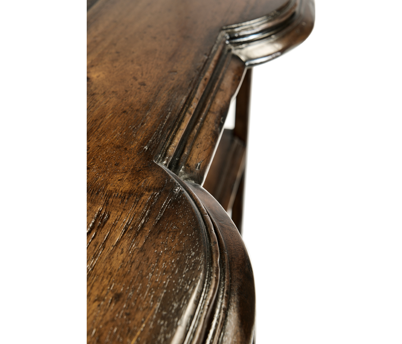 Two-Tier Étagère in Rustic Walnut