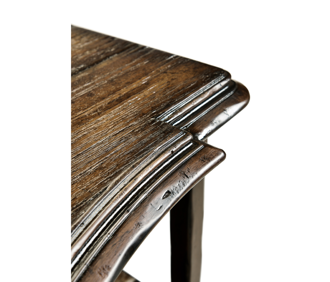 Two-Tier Étagère in Rustic Walnut