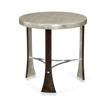 Black Eucalyptus Round Side Table