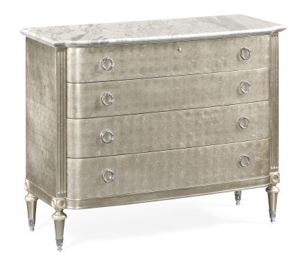 Silver Espresso Chest of Drawers