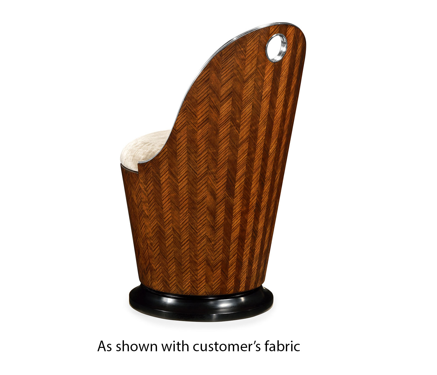 Icarus Feather Inlay Dressing Chair