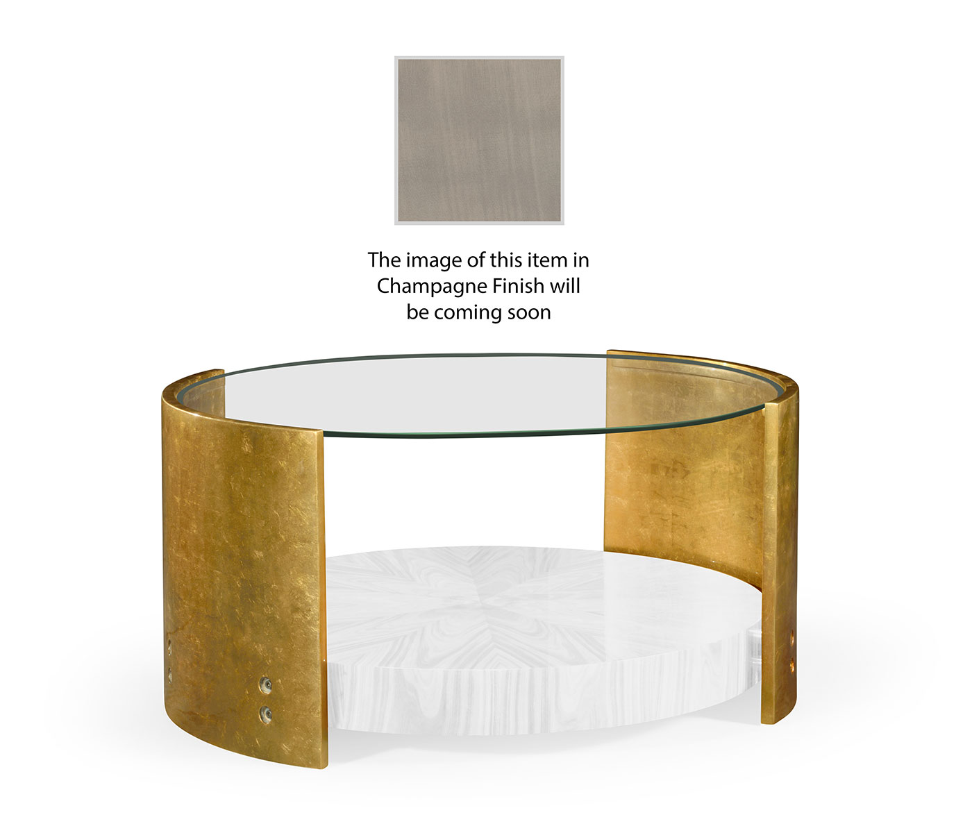 Oval cocktail table