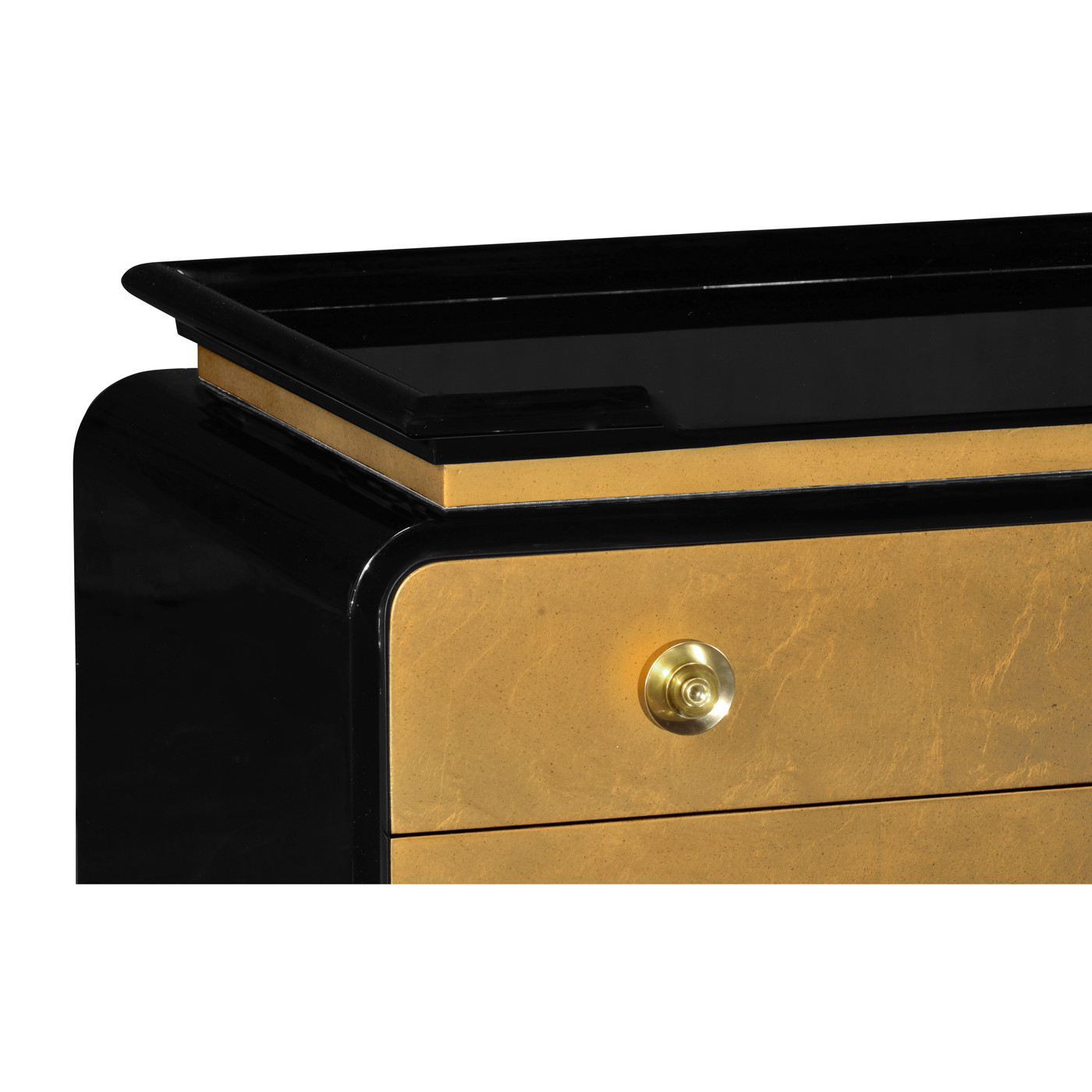 Black Lacquer Chest of Drawers