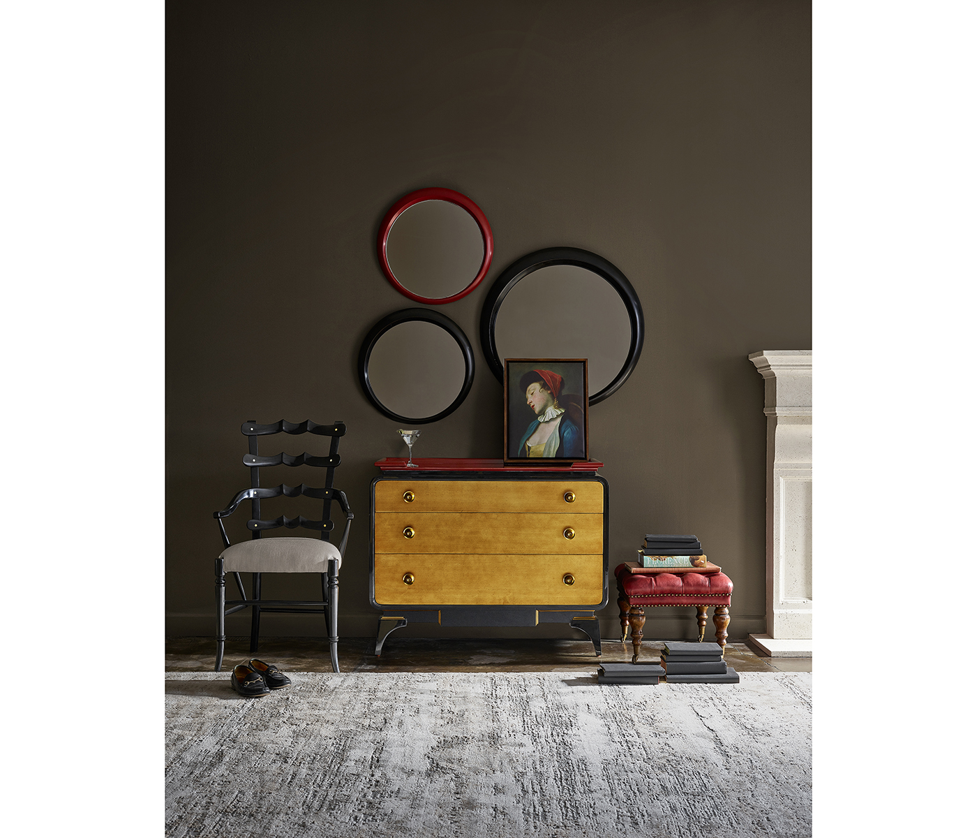 Emperor Red Chest of Drawers