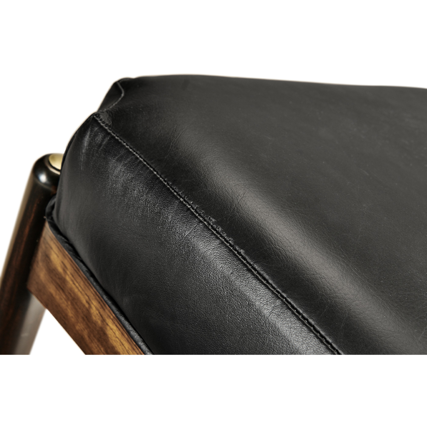 Contemporary Hyedua & Ebonised Stool