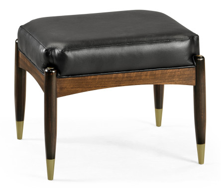 Contemporary Hyedua & Ebonised Stool
