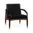 Contemporary Hyedua & Ebonised Occasional Chair