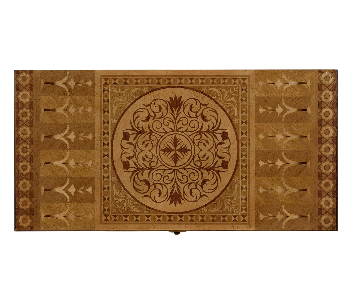 Floral Marquetry Backgammon Board