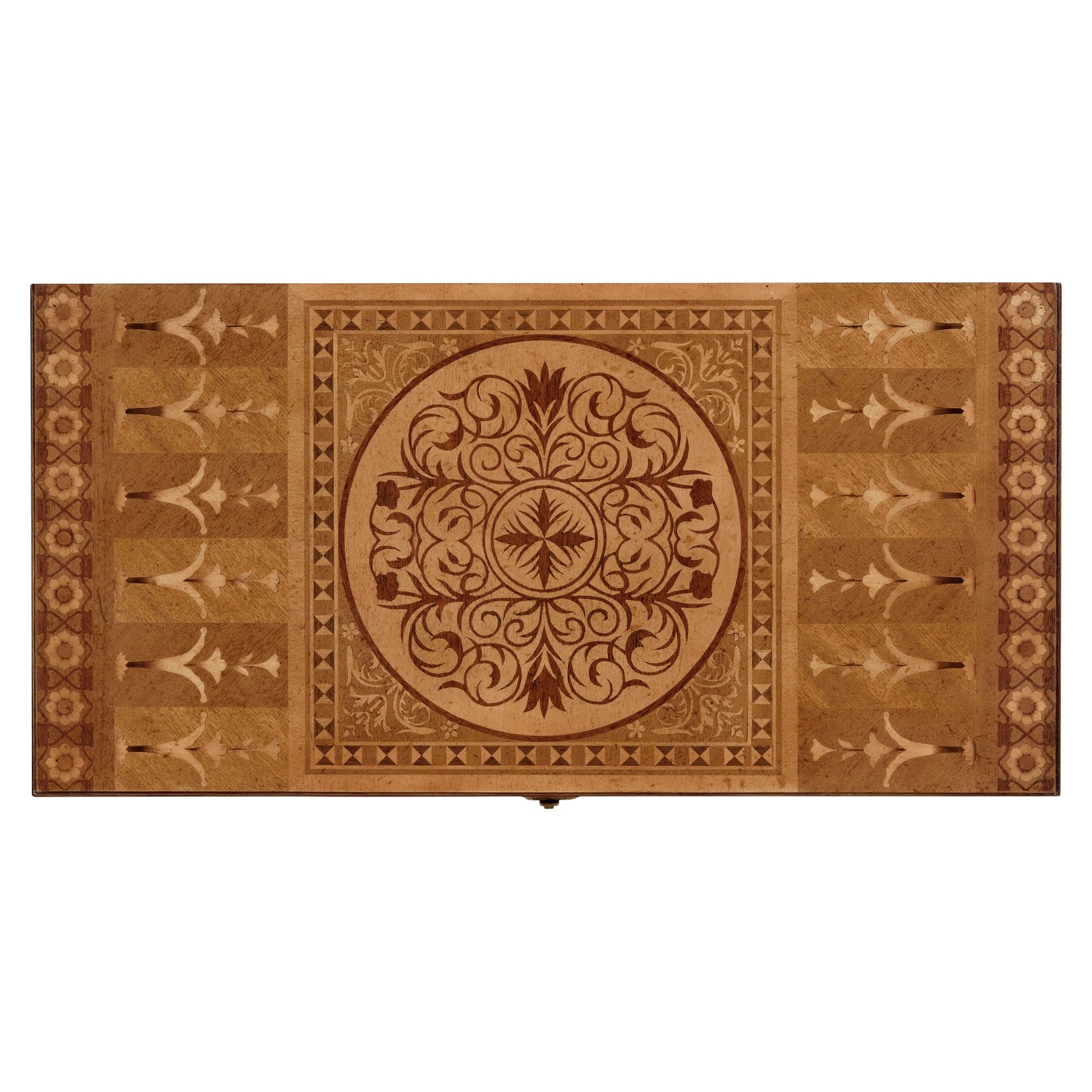 Floral Marquetry Backgammon Board