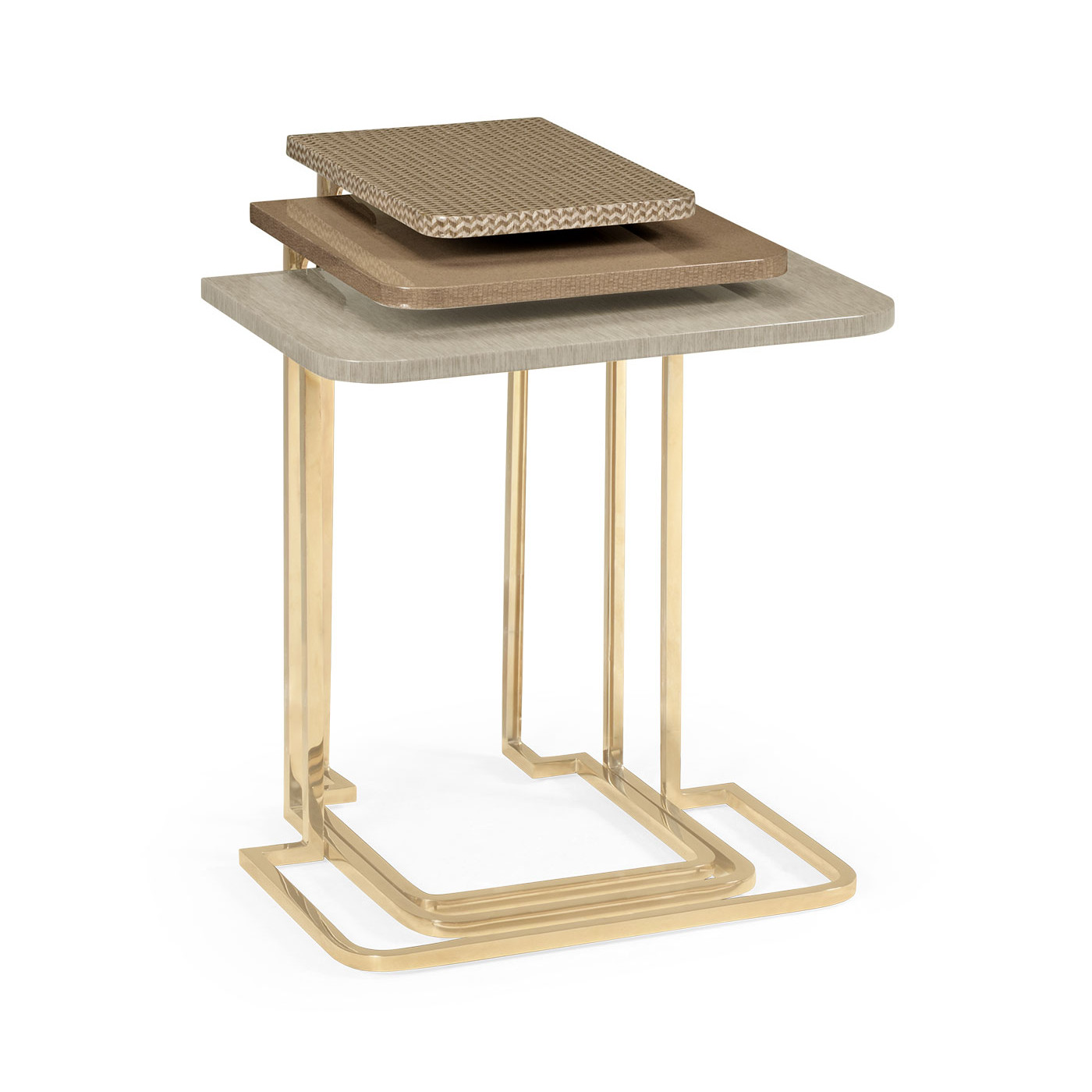 Brown Italian Layer Nesting Tables