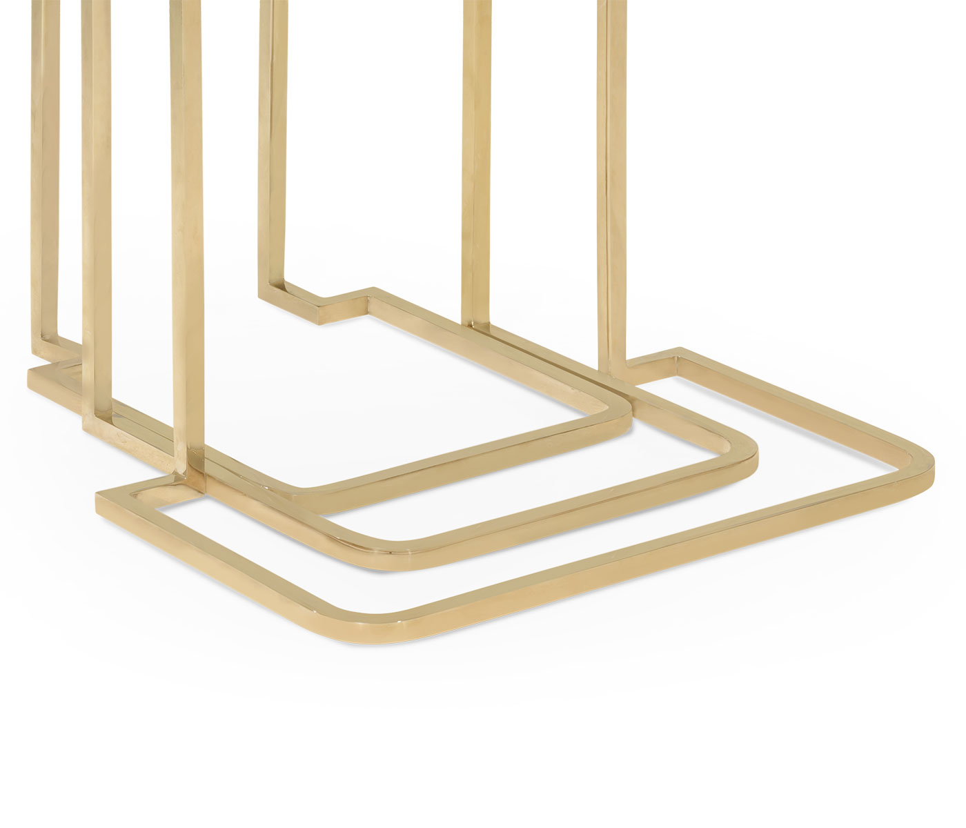 Brown Italian Layer Nesting Tables