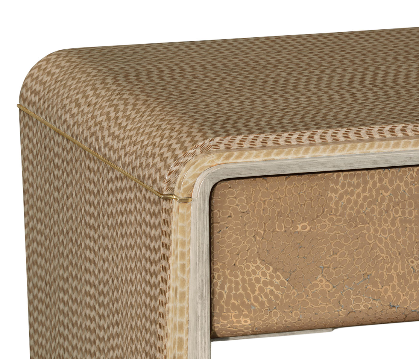 Brown Italian layer end table