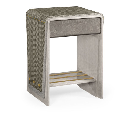 Grey Italian layer end table