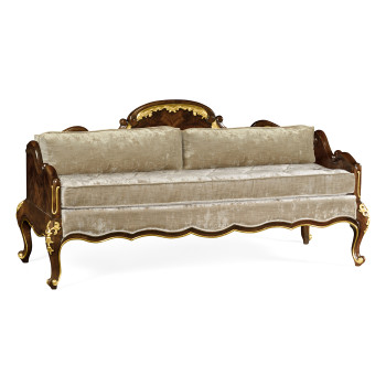 Bedroom Bench with Gilded Carving