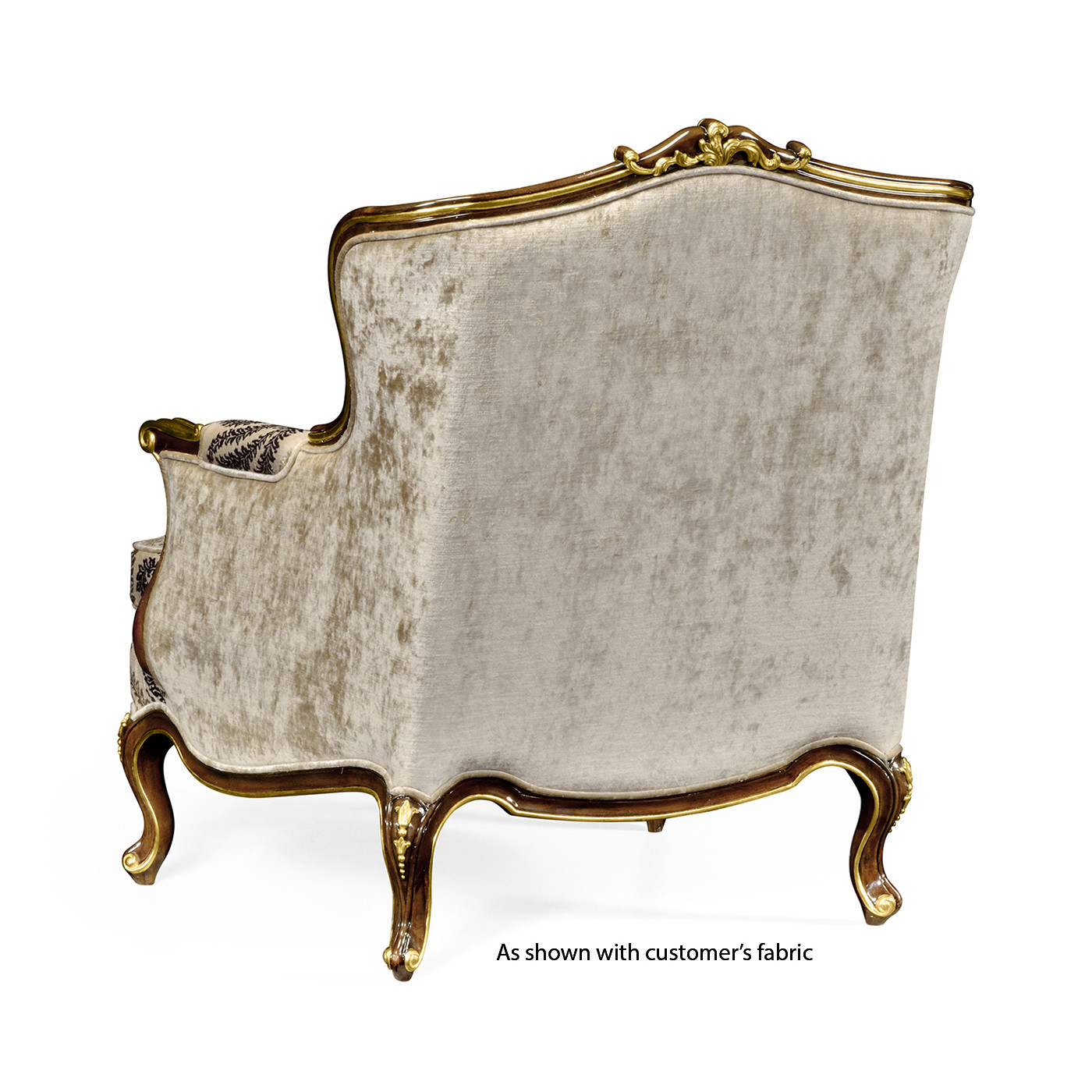 Bergère Arm Chair with Gilded Carving