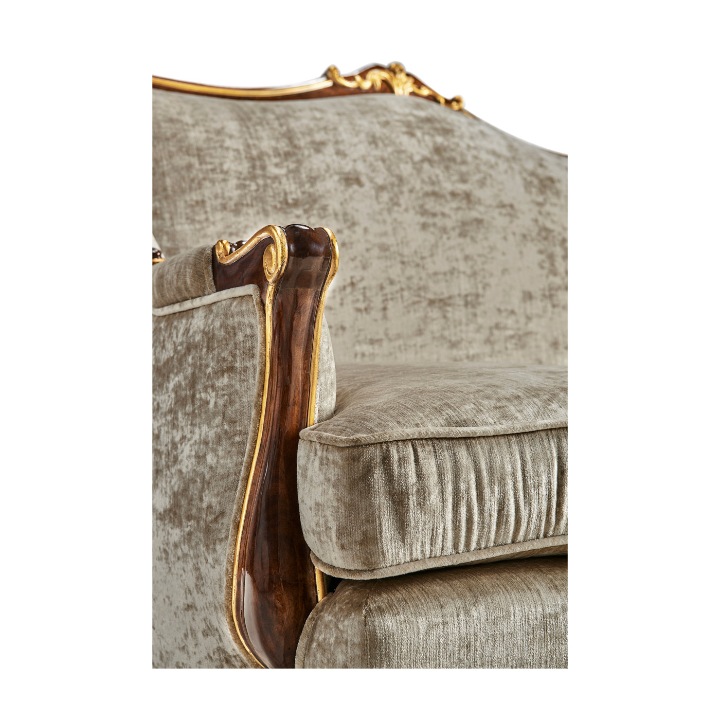 Bergère Two Seater Sofa with Gilded Carving