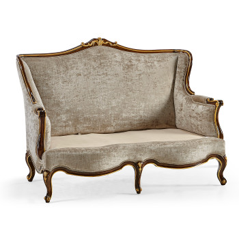 Bergère Two Seater Sofa with Gilded Carving