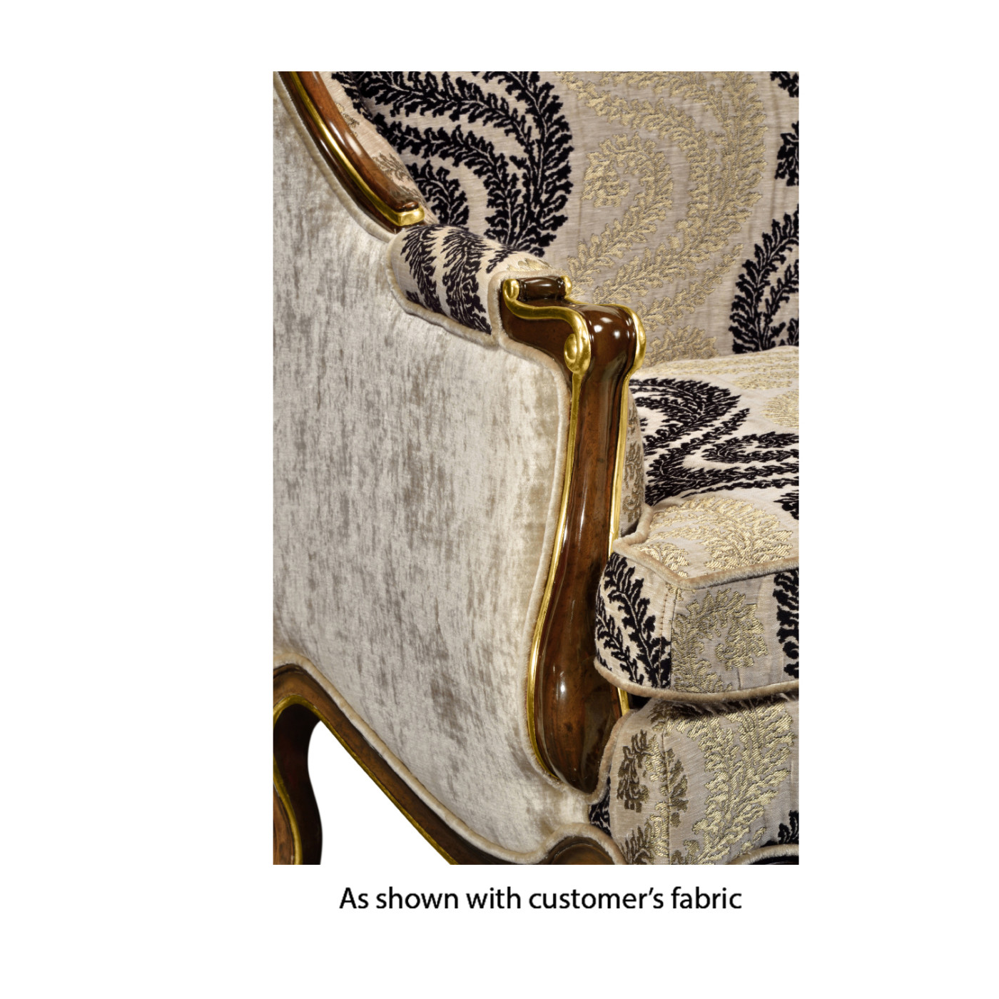 Bergère Two Seater Sofa with Gilded Carving