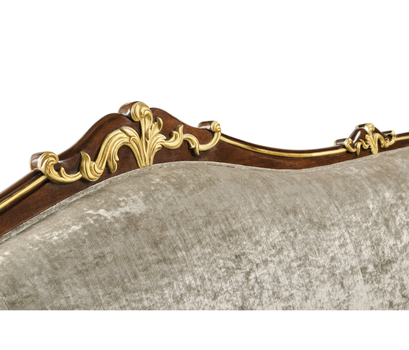 Bergère Three Seater Sofa with Gilded Carving