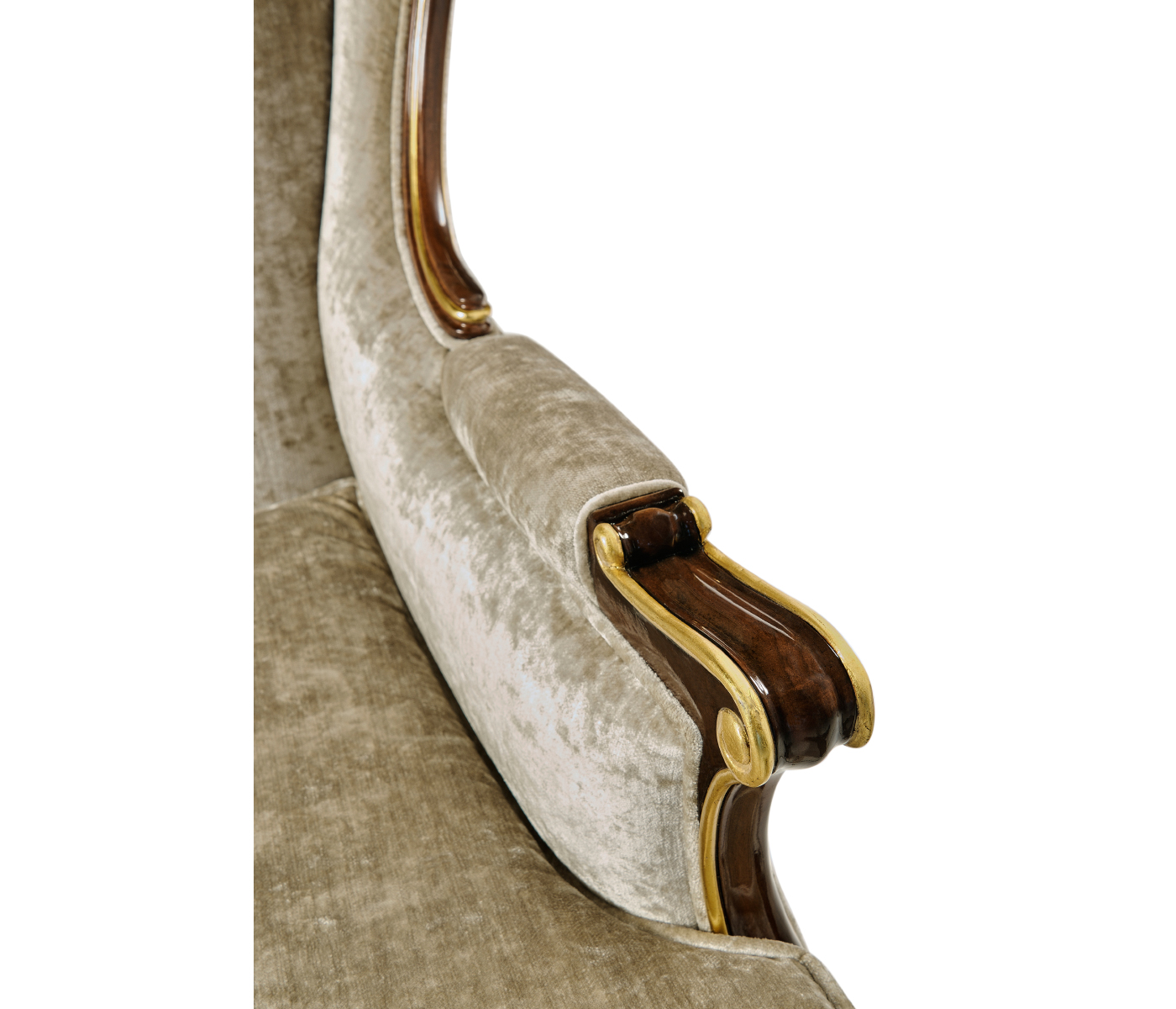 Bergère Three Seater Sofa with Gilded Carving
