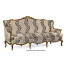Bergère Three Seater Sofa with Gilded Carving