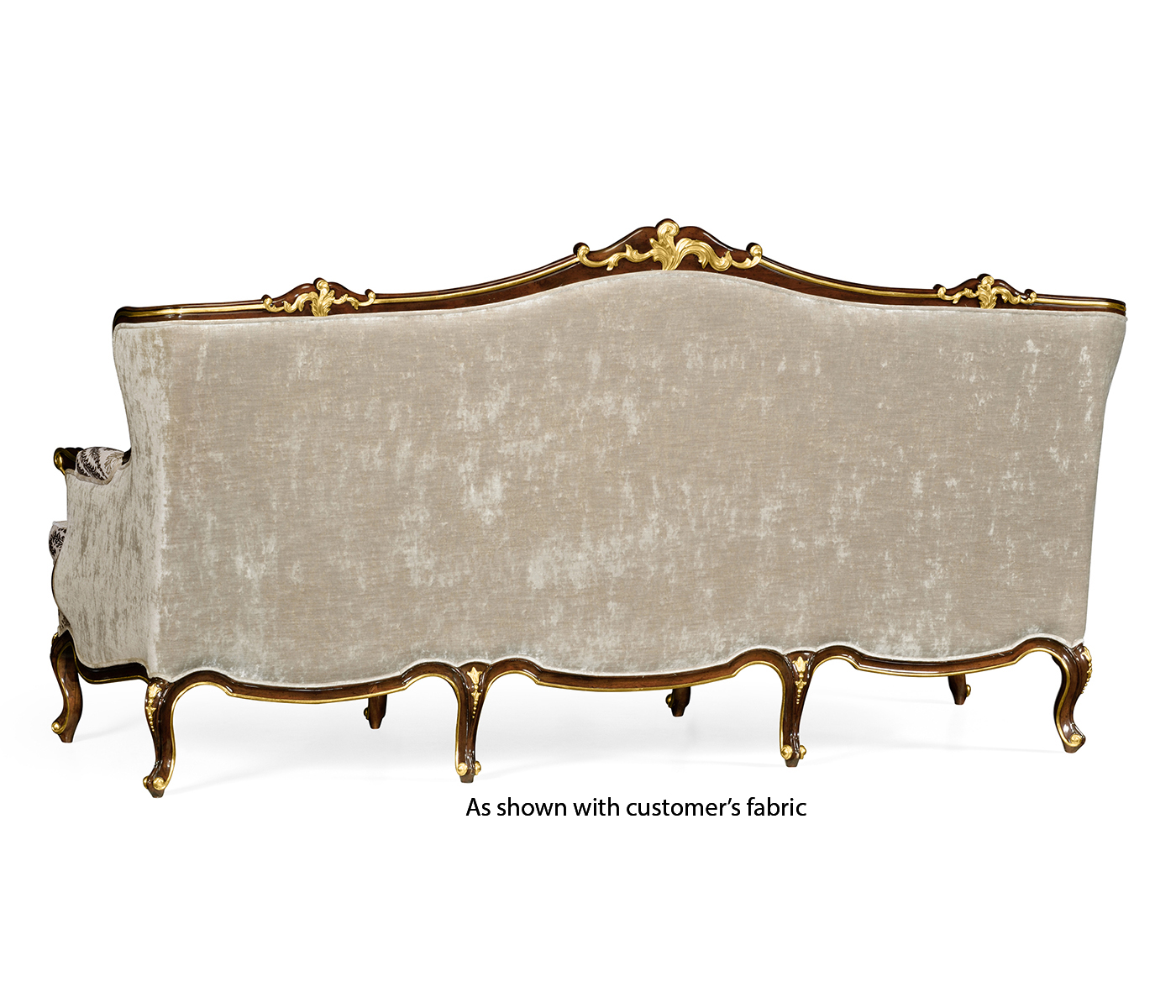 Bergère Three Seater Sofa with Gilded Carving