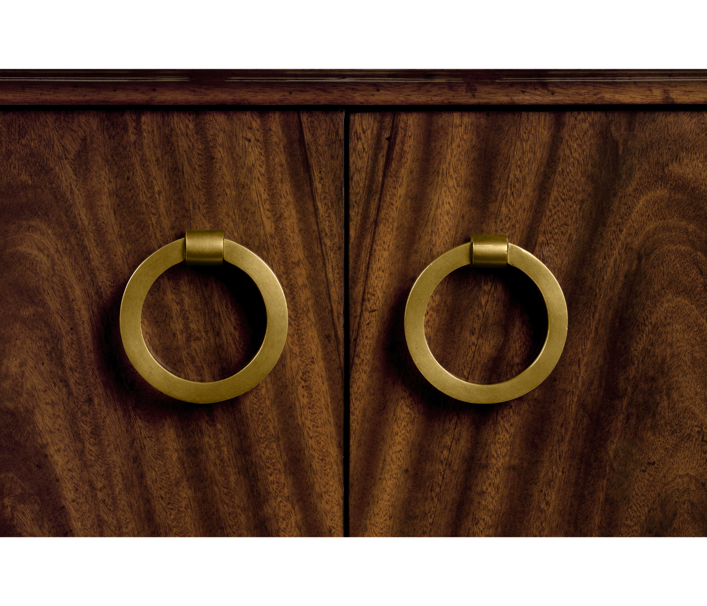 Regency mahogany sideboard with brass handles