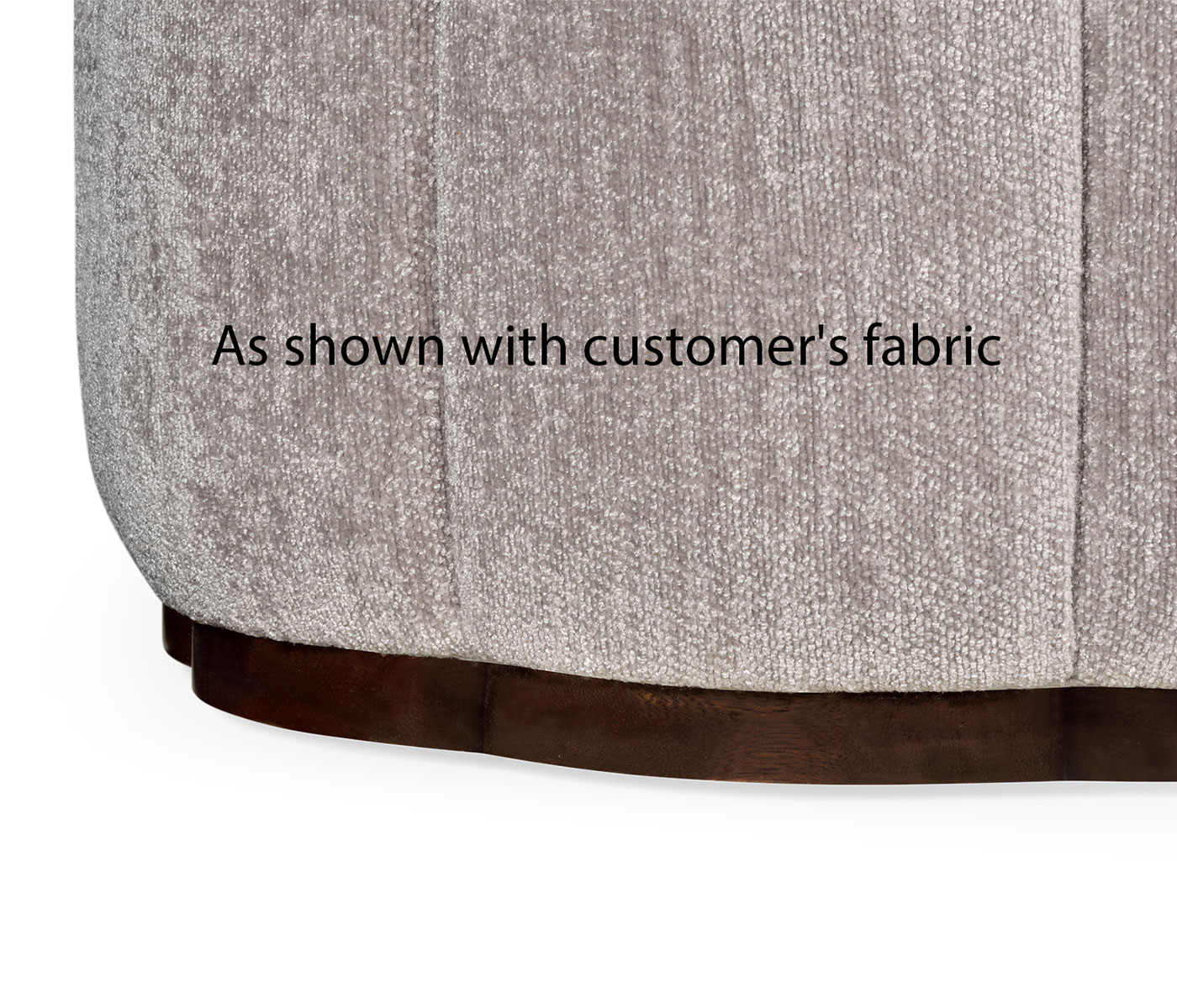 Langkawi Walnut Circular Ottoman