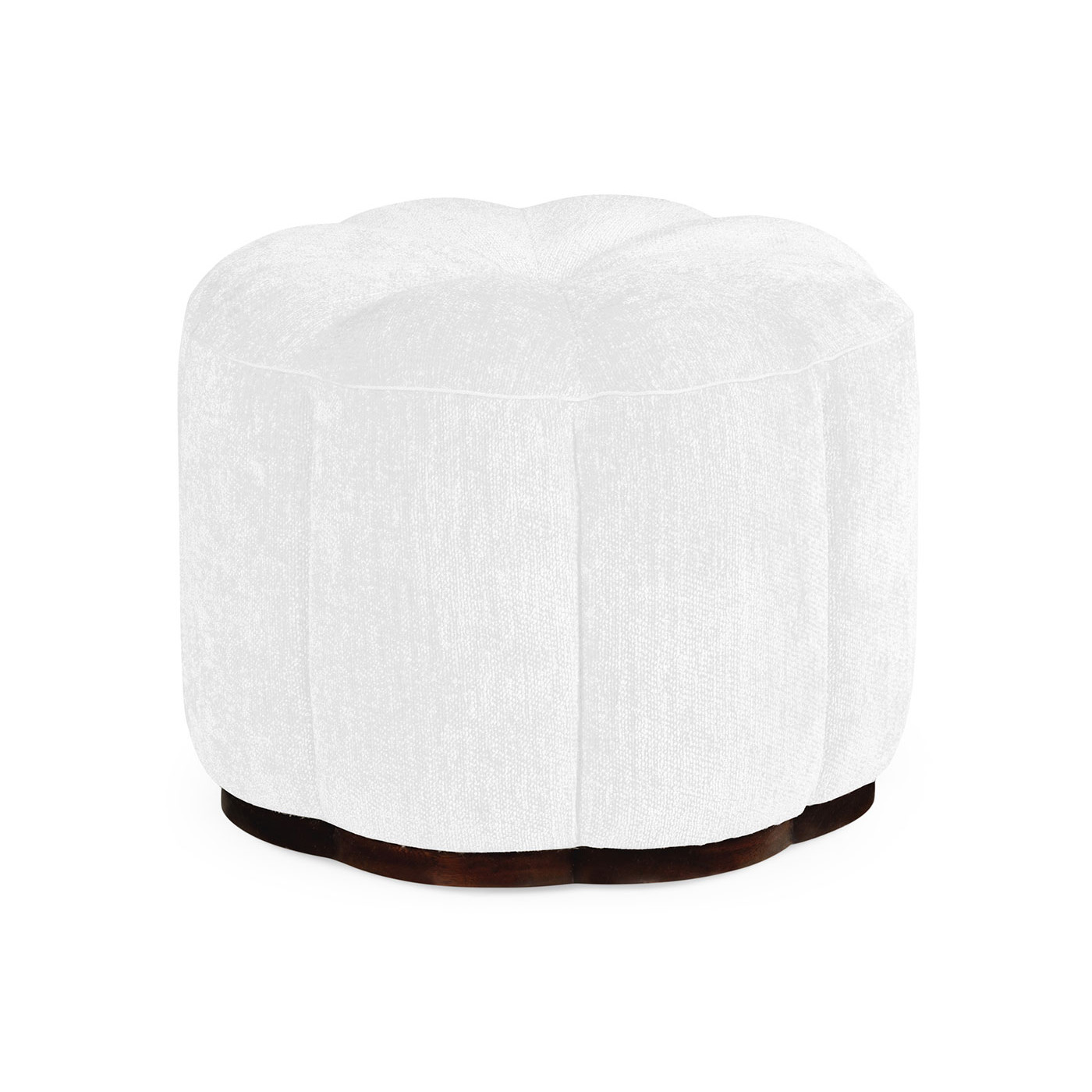 Langkawi Walnut Circular Ottoman