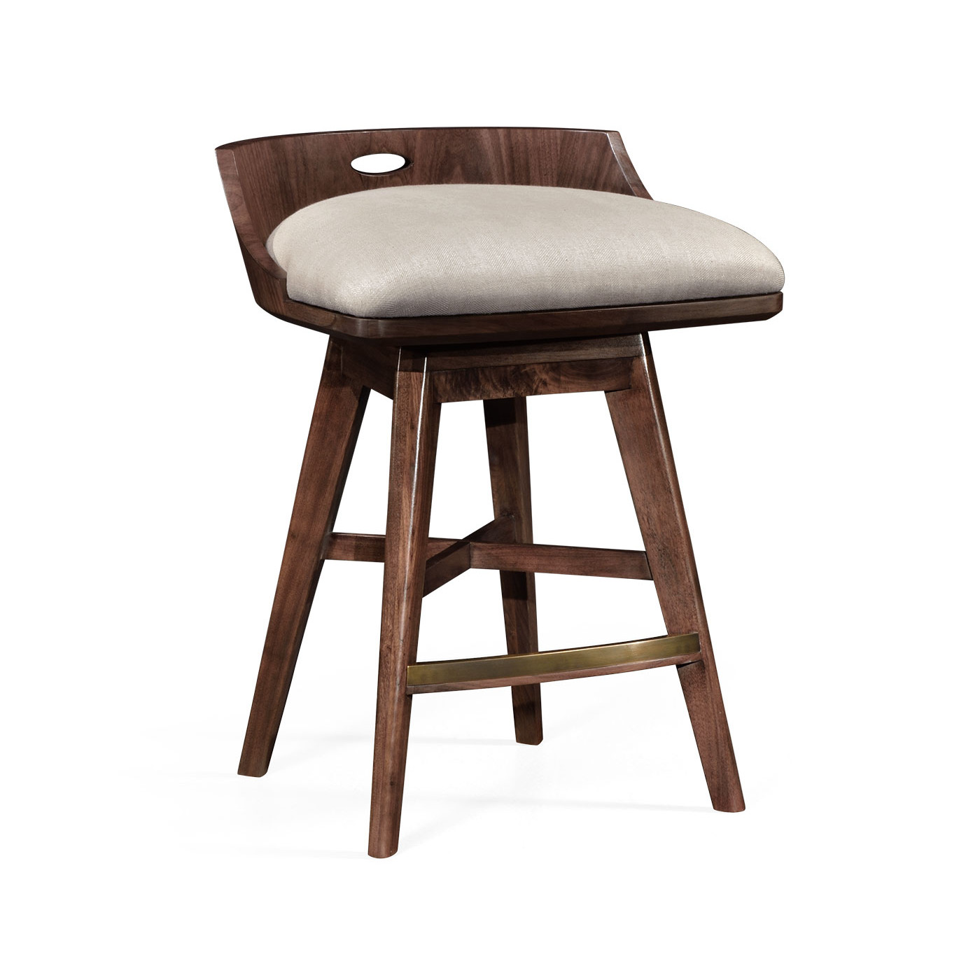 Langkawi Natural Walnut Counter Stool