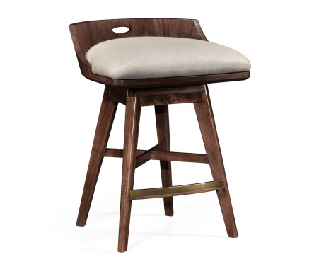 Langkawi Natural Walnut Counter Stool