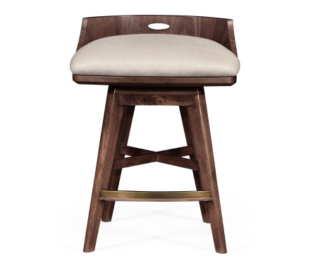 Langkawi Natural Walnut Counter Stool