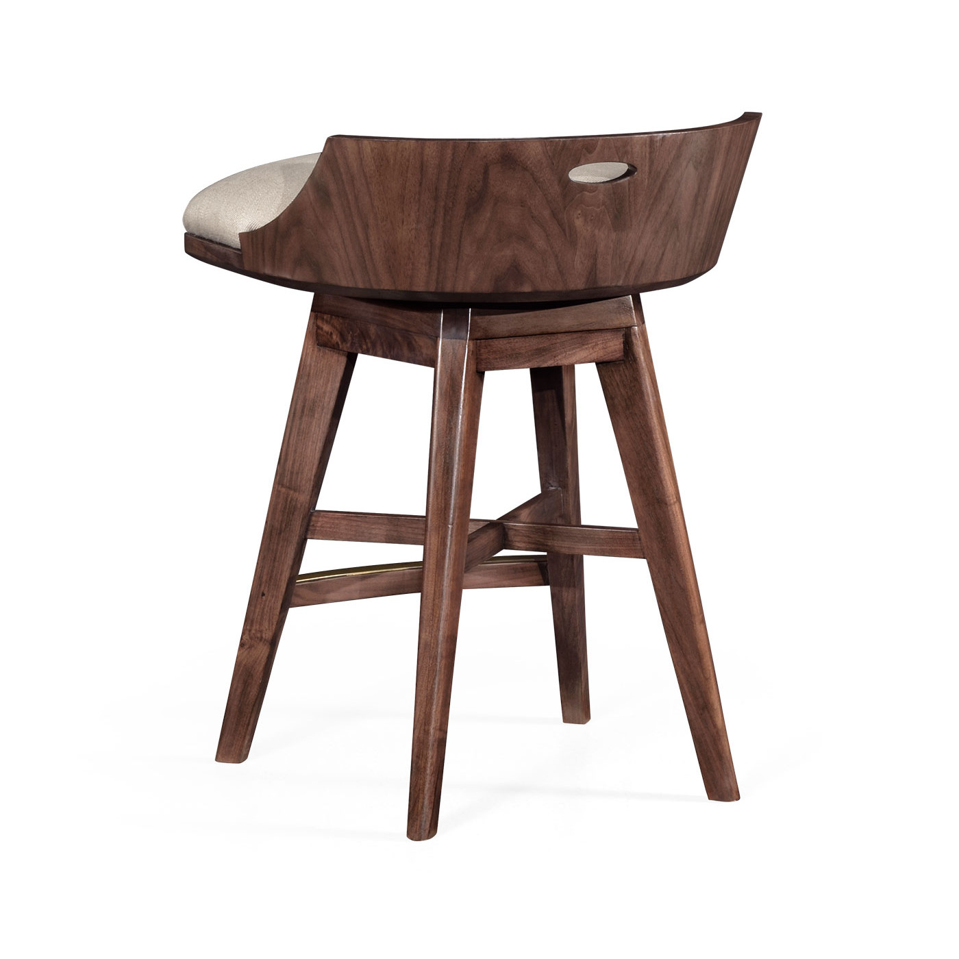 Langkawi Natural Walnut Counter Stool