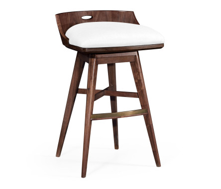 Langkawi Natural Walnut Bar Stool