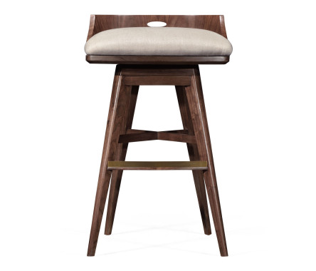 Langkawi Natural Walnut Bar Stool