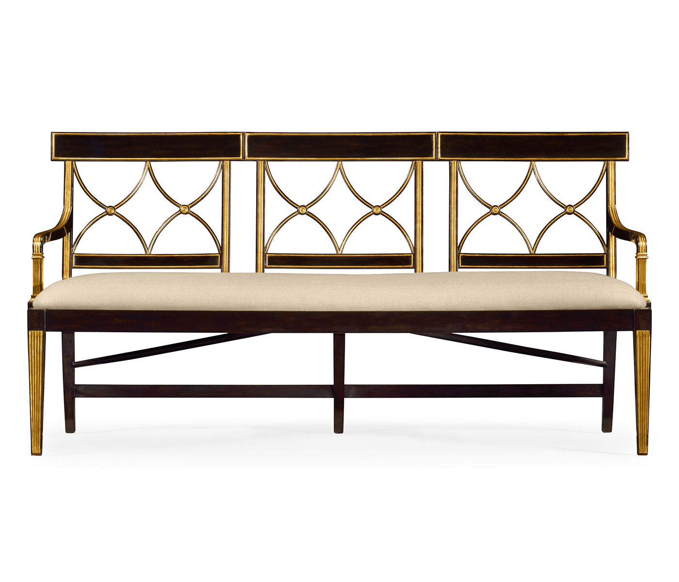 Regency Ebony Three Seater Bench