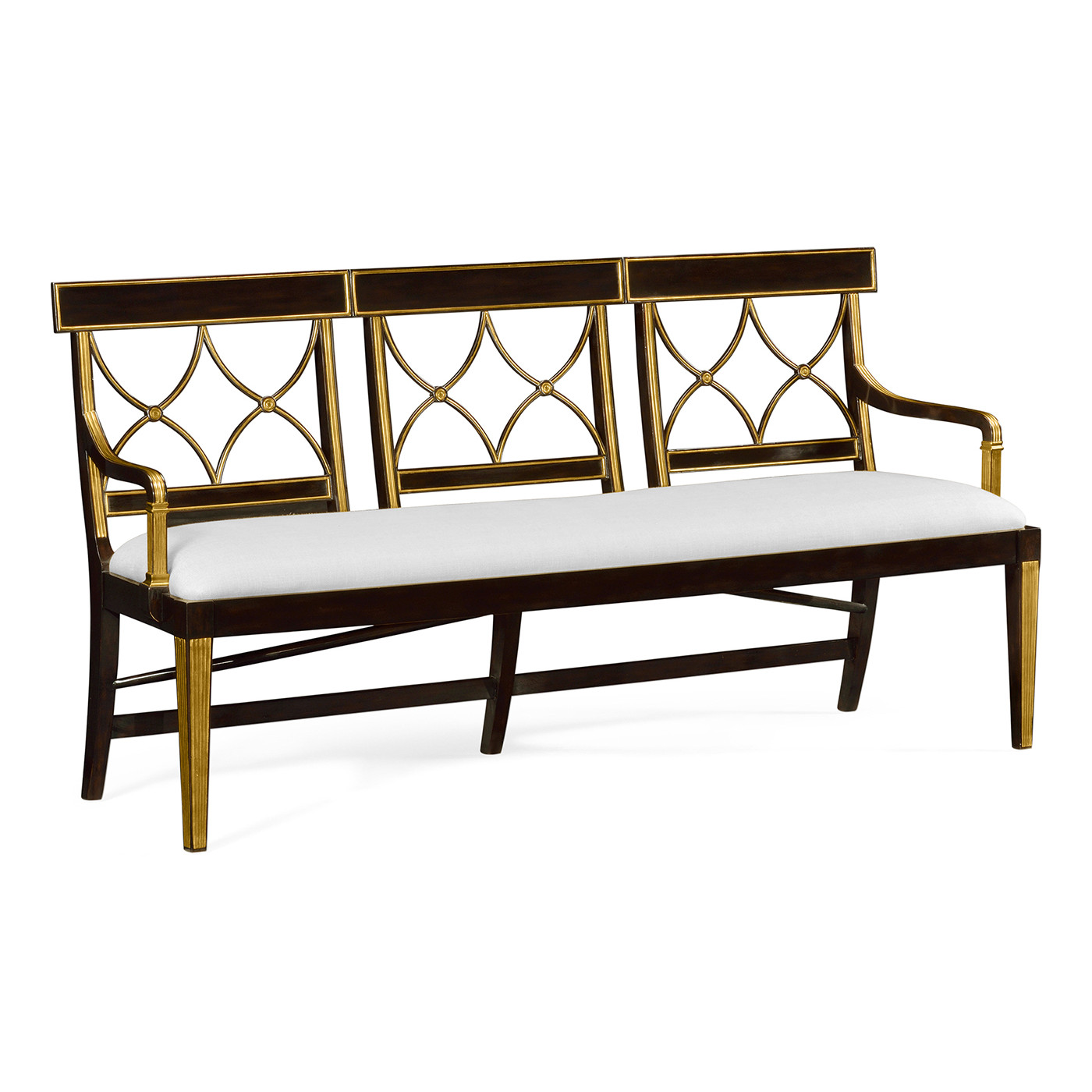 Regency Ebony Three Seater Bench