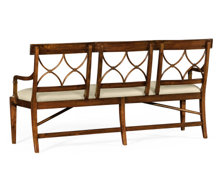 Buckingham Three Seater Mahogany Bench