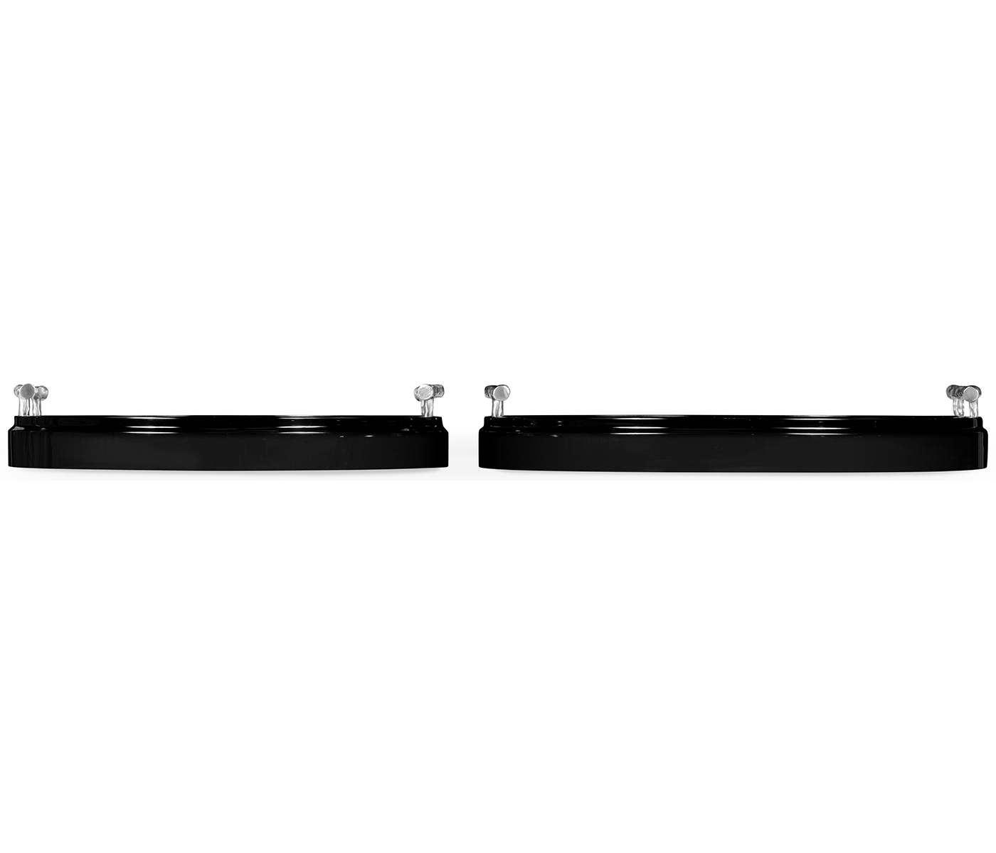 Duo Circular Black Eggshell Tray