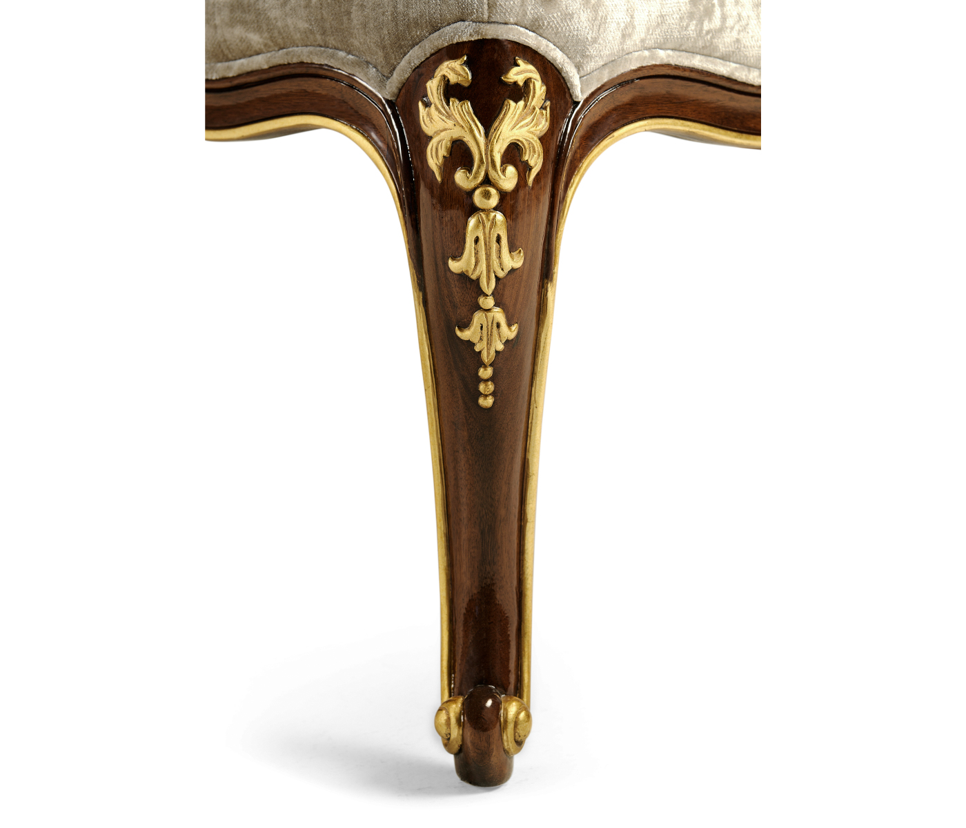 Dressing Stool with Gilt Carved Detailing