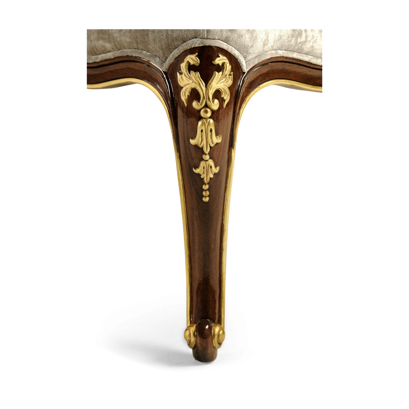 Dressing Stool with Gilt Carved Detailing