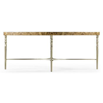 Fulgurite Golden Amber Cocktail Table