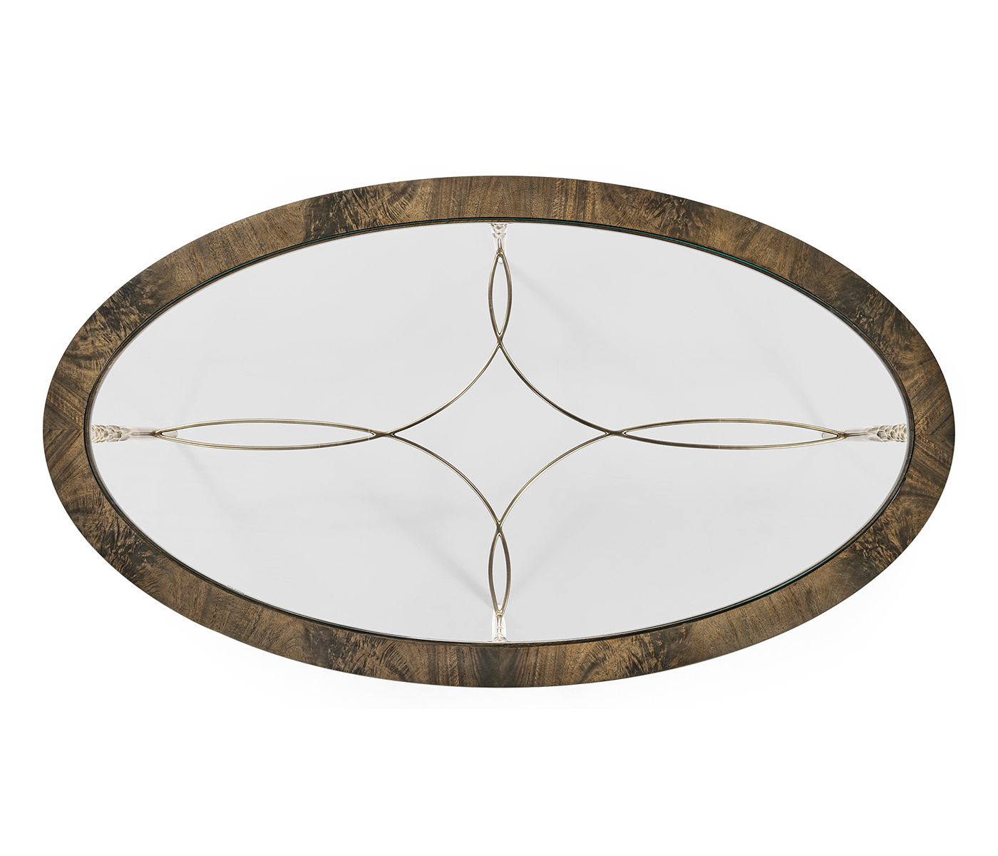 Oval Buckingham Mahogany Cocktail Table