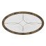 Oval Buckingham Mahogany Cocktail Table