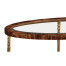 Oval Tropical Walnut Cocktail Table