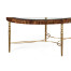 Oval Tropical Walnut Cocktail Table
