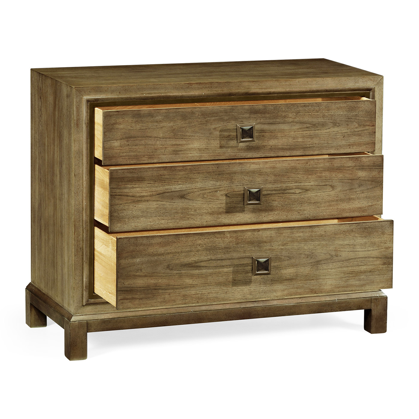 Large chest of drawers in light grey chestnut