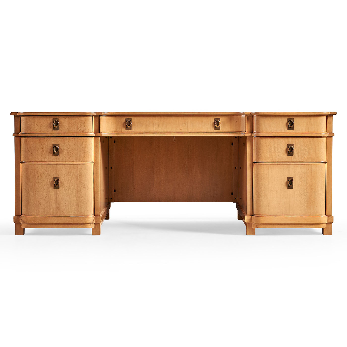 Federal style mahogany kneehole desk