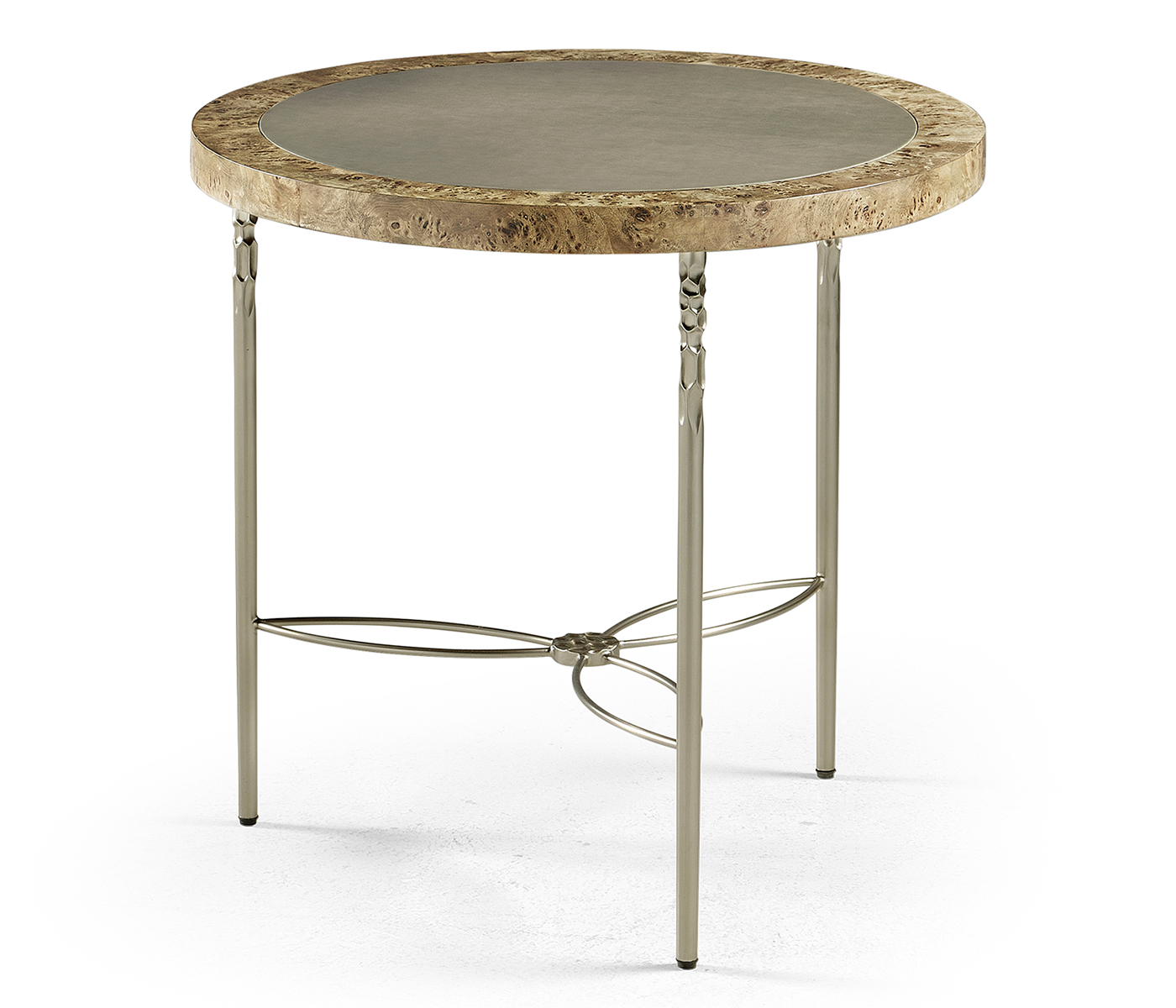Fulgurite Golden Amber Round Side Table